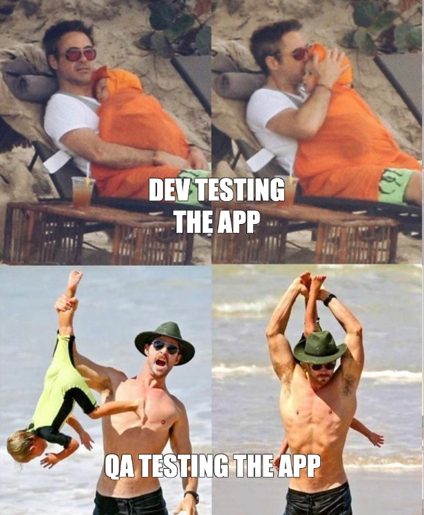 QA and Devs can do testing